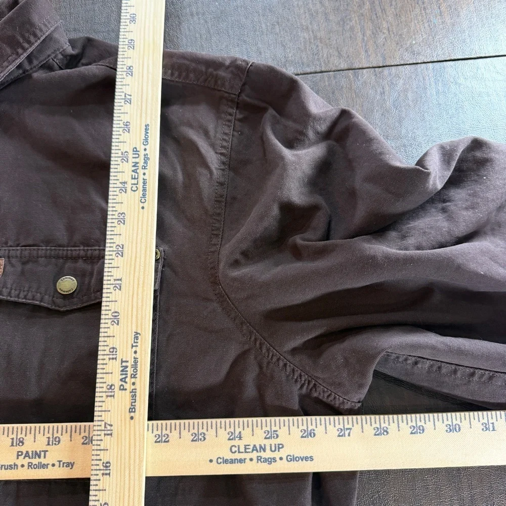 Coleman Fleece Lined Canvas Shacket Sz 2 XL